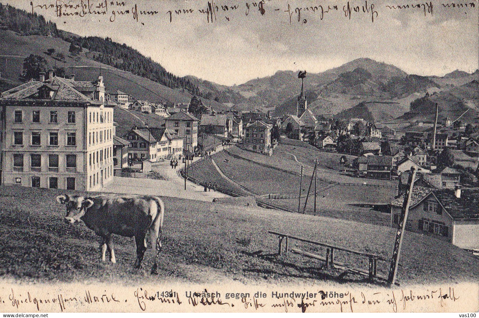 URNÄSCH Gegen Die Hundwyler Höhe-  POST CARD VINTAGE - Urnäsch