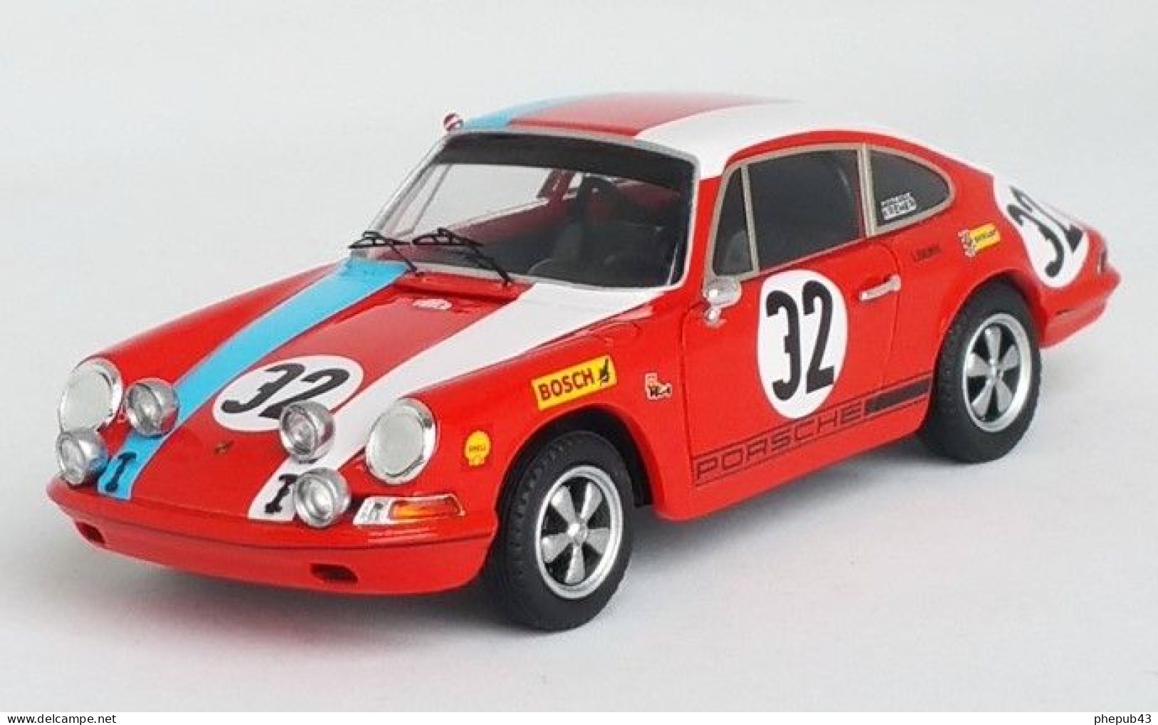 Porsche 911 L - 1st 24h Spa 1968 #32 - Helmut Kelleners/Willy Kauhsen/E. Kremer - Troféu - Trofeu