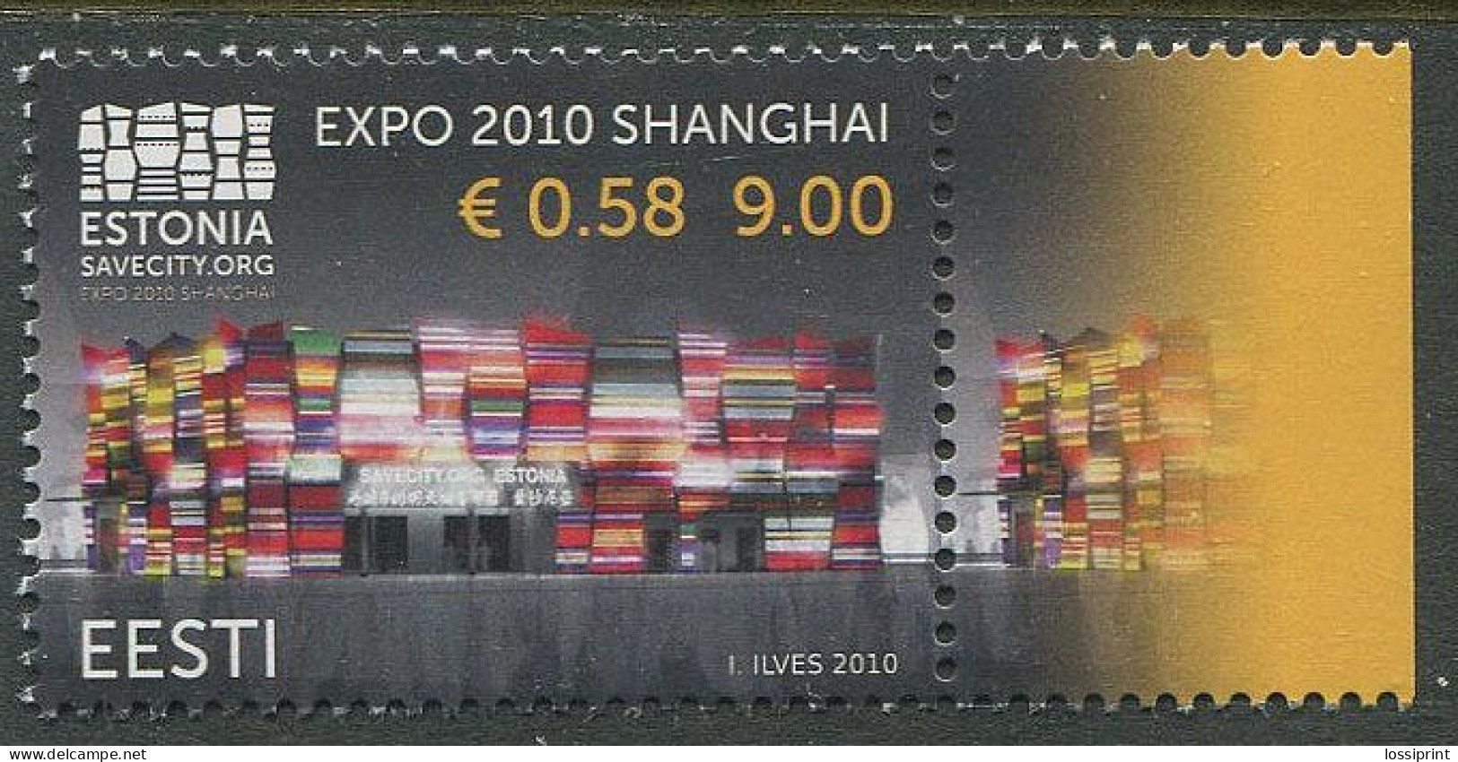 Estonia:Unused Stamp EXPO 2010 Shanghai, MNH - 2010 – Shanghai (Chine)