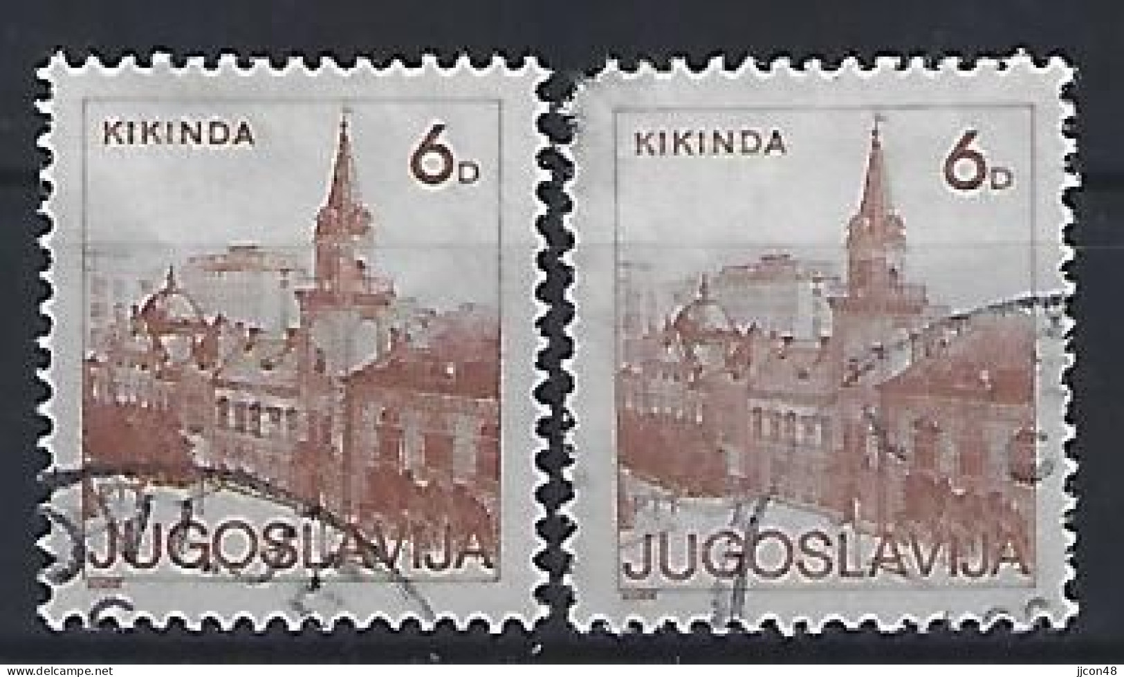 Jugoslavia 1984  Sehenswurdigkeiten (o) Mi.2069 A+C - Gebruikt