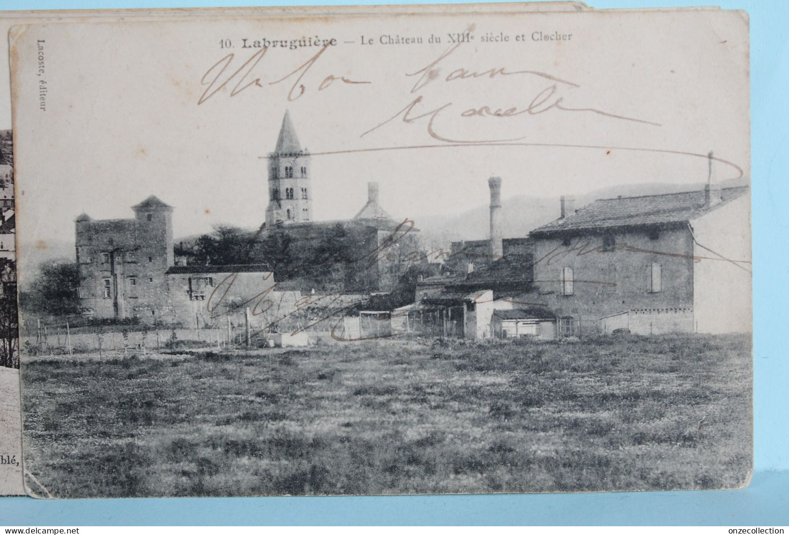 LABRUGUIERE     -    LE  CHATEAU  ET  LE  CLOCHER         -   1915 - Labruguière