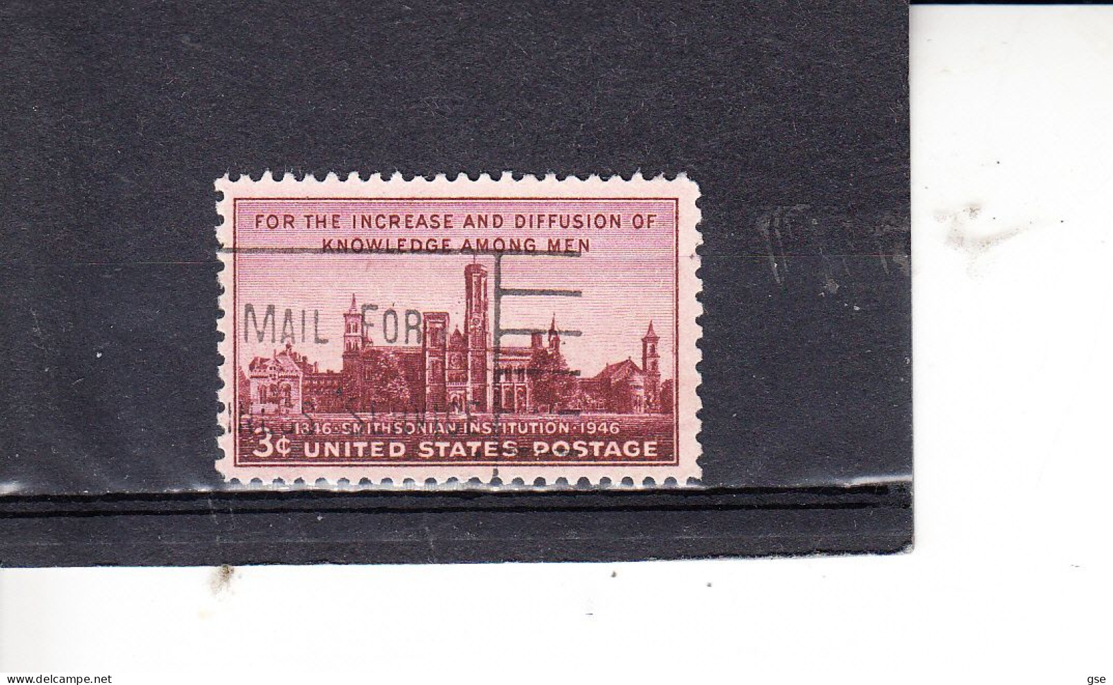 STATI UNITI   1946 - Yvert      495° - Smithsonian - Oblitérés