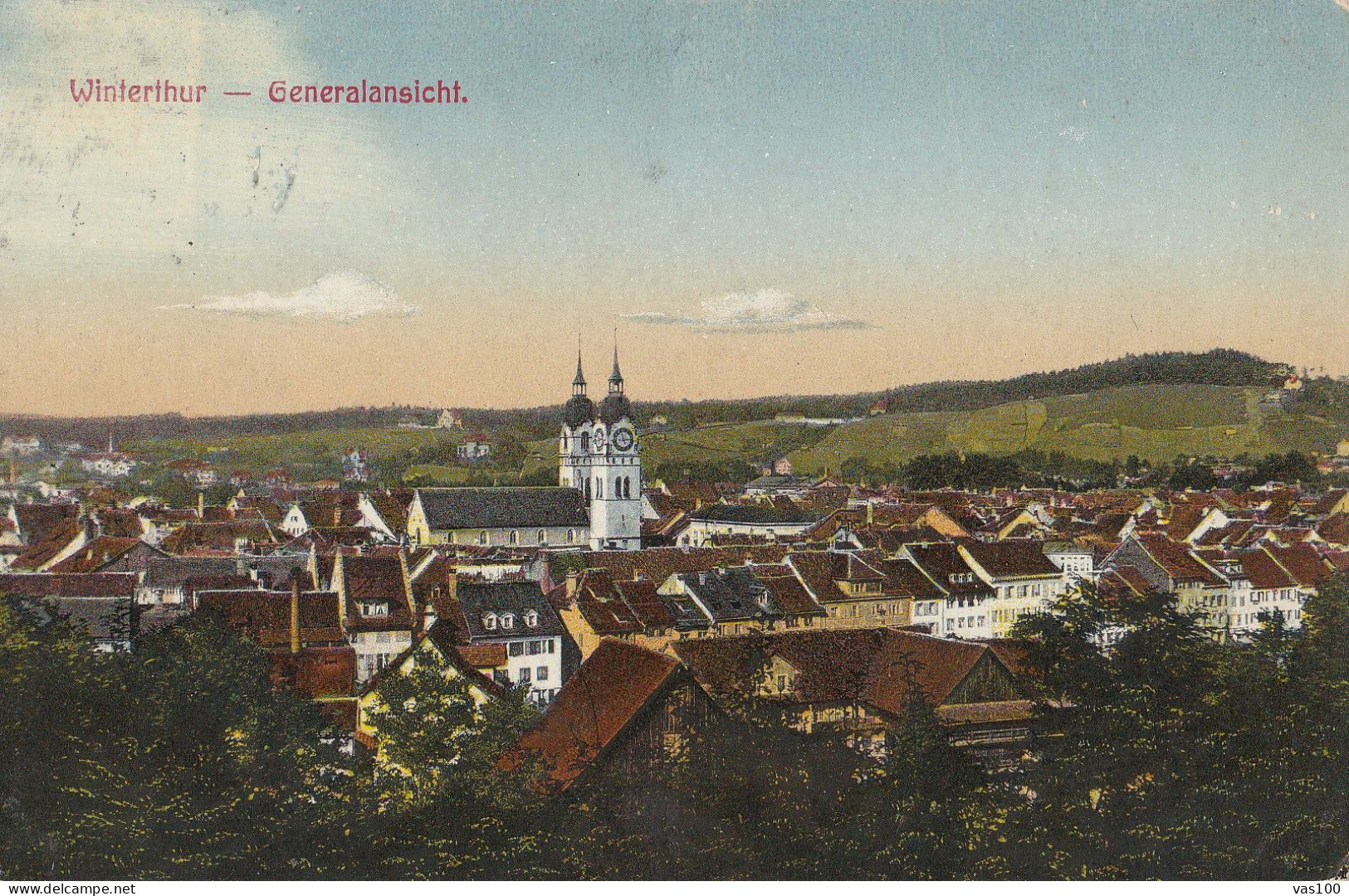 Winterthur - Generalansicht-  POST CARD VINTAGE - Winterthur