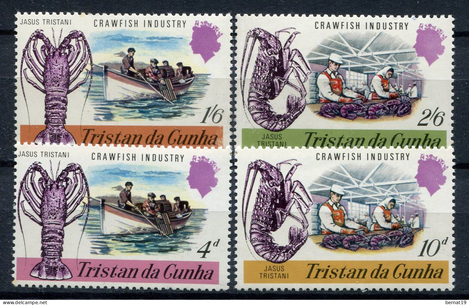 Tristan Da Cunha 1970. Yvert 137-40 ** MNH. - Tristan Da Cunha