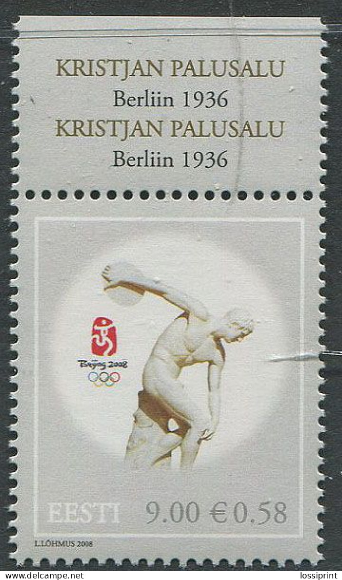 Estonia:Unused Stamp Beijing Olympic Games 2008, MNH - Sommer 2008: Peking