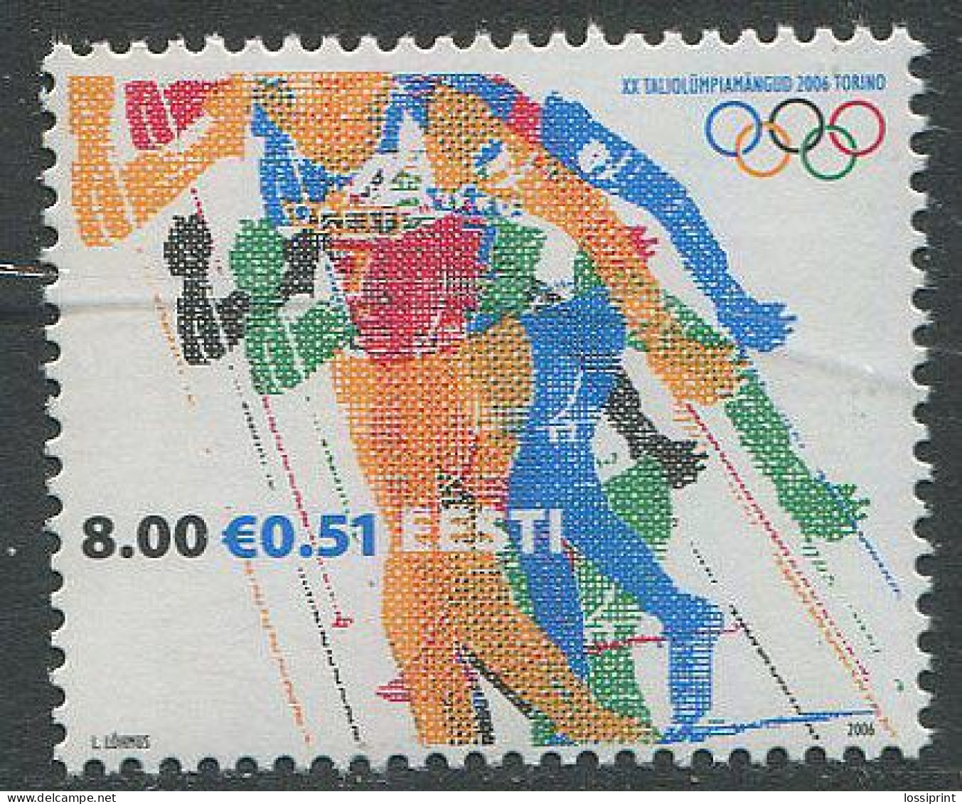 Estonia:Unused Stamp Torino Olympic Games, 2006, MNH - Winter 2006: Turin