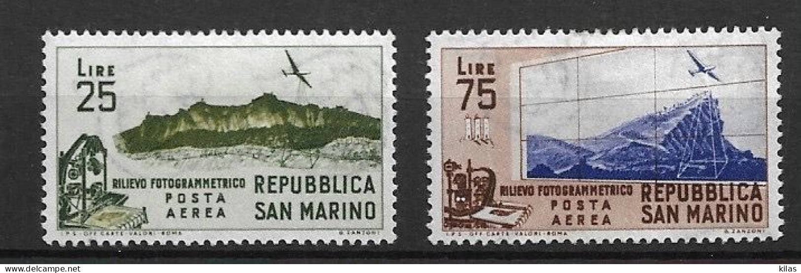 SAN MARINO 1952 AIRMAIL, GIORNATA FILATELICA RICCIONE MH - Poste Aérienne