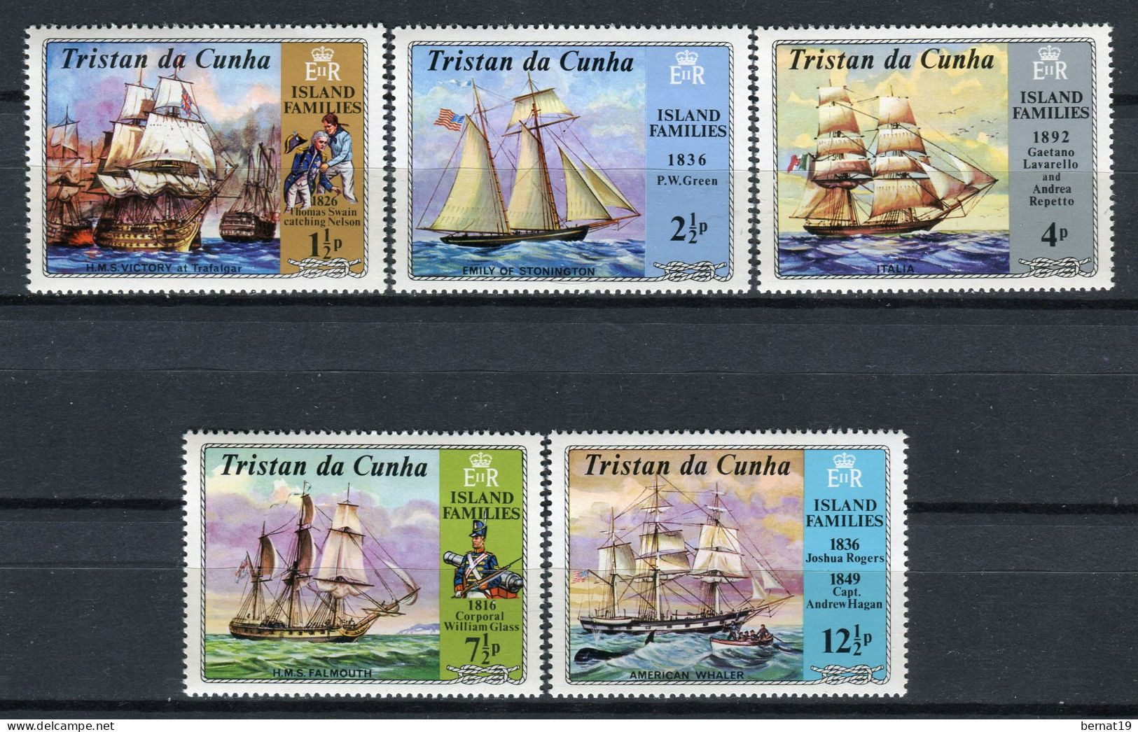Tristan Da Cunha 1971. Yvert 157-61 ** MNH. - Tristan Da Cunha