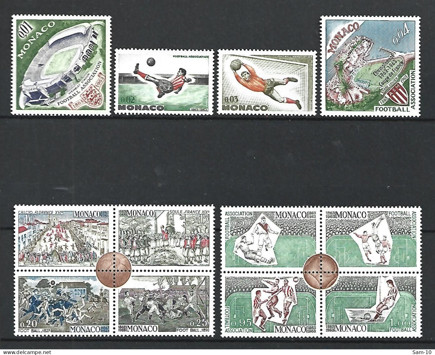 Timbre De Monaco Neuf ** N 620 / 631 - Unused Stamps