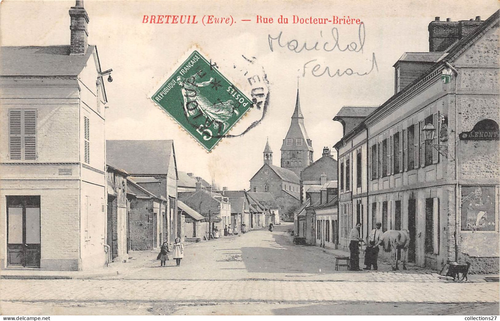 27-BRETEUIL- RUE DU DOCTEUR BRIERE - Breteuil