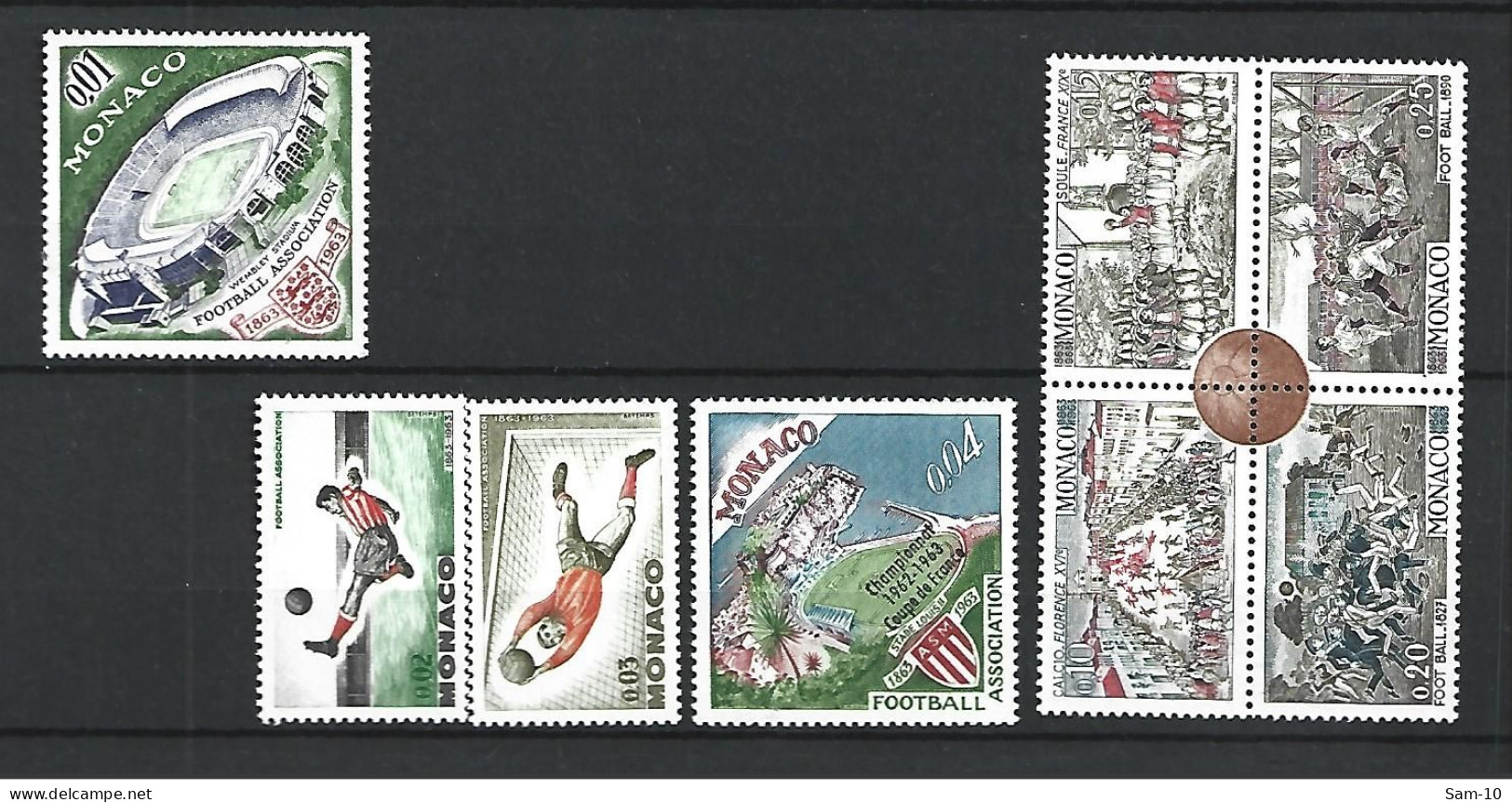 Timbre De Monaco Neuf * N 620 / 627 - Unused Stamps