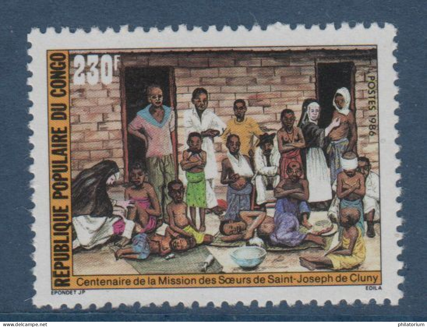 Congo, **, Yv 779, Mi 1044, SG 1039, Mission Des Sæurs De Saint-Joseph De Cluny, - Médecine