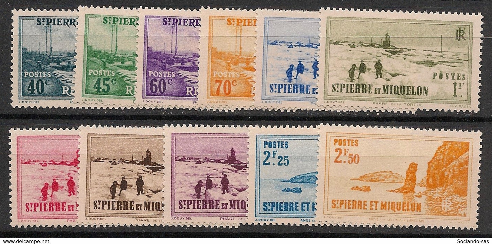 SPM - 1939-40 - N°YT. 196 à 206 - Série Complète - Neuf Luxe ** / MNH / Postfrisch - Unused Stamps