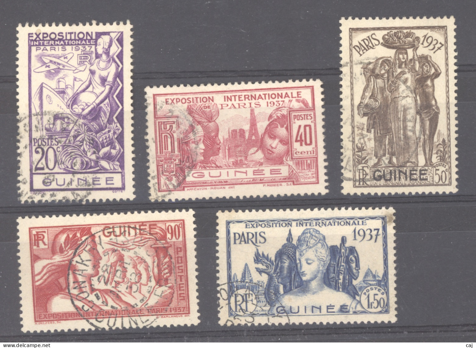 Guinée  :  Yv  119-24  (o)  Sauf 120 - Used Stamps