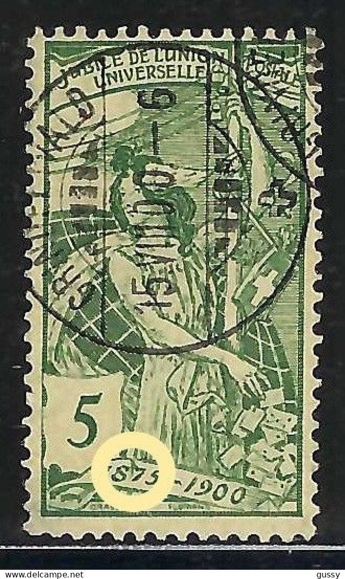 SUISSE 1900: Le ZNr. 77B, Obl. CAD "GRINDELWALD, BE", B Var. "accent Circonflexe Entre Le 8 Et Le 7 De 1875" - Gebraucht