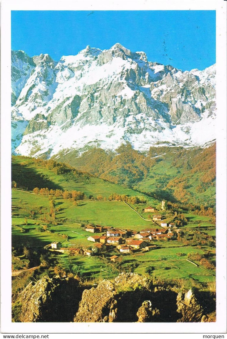 54458. Postal OSEJA De SAJAMBRE (Leon) 1995. Vista De Los Picos De Europa. RARO Origen - Cartas & Documentos