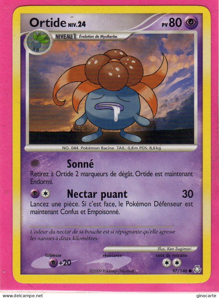 Carte Pokemon 2009 Diamant Et Perle Eveil De Legende 97/146 Ortide 80pv Neuve - Diamant & Perle