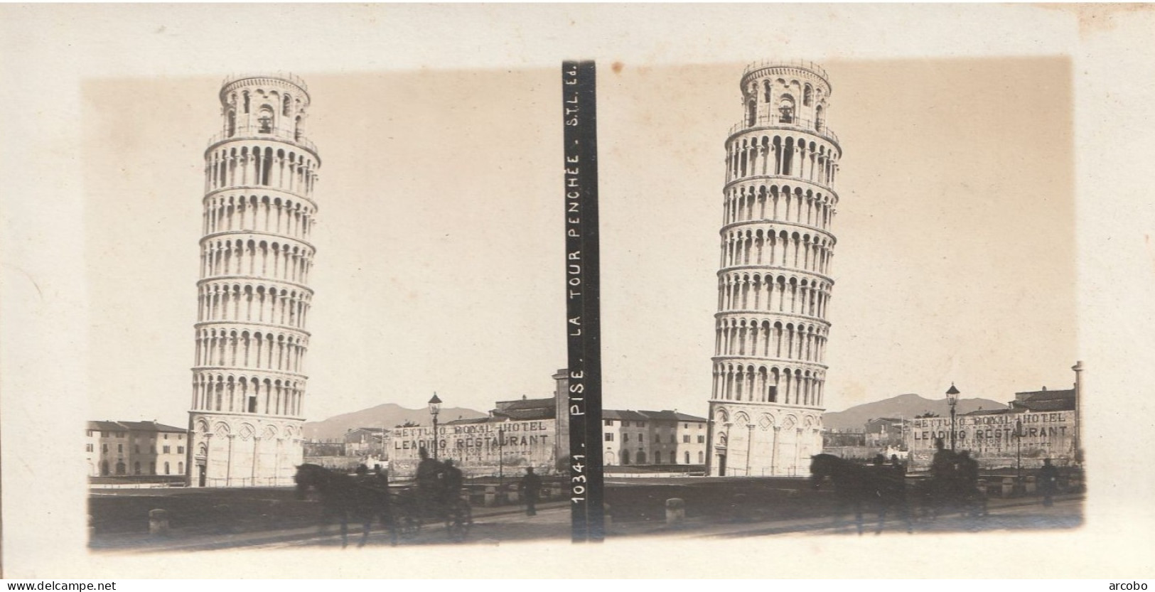 Pisa  La Tour Penchee - Stereoscopische Kaarten