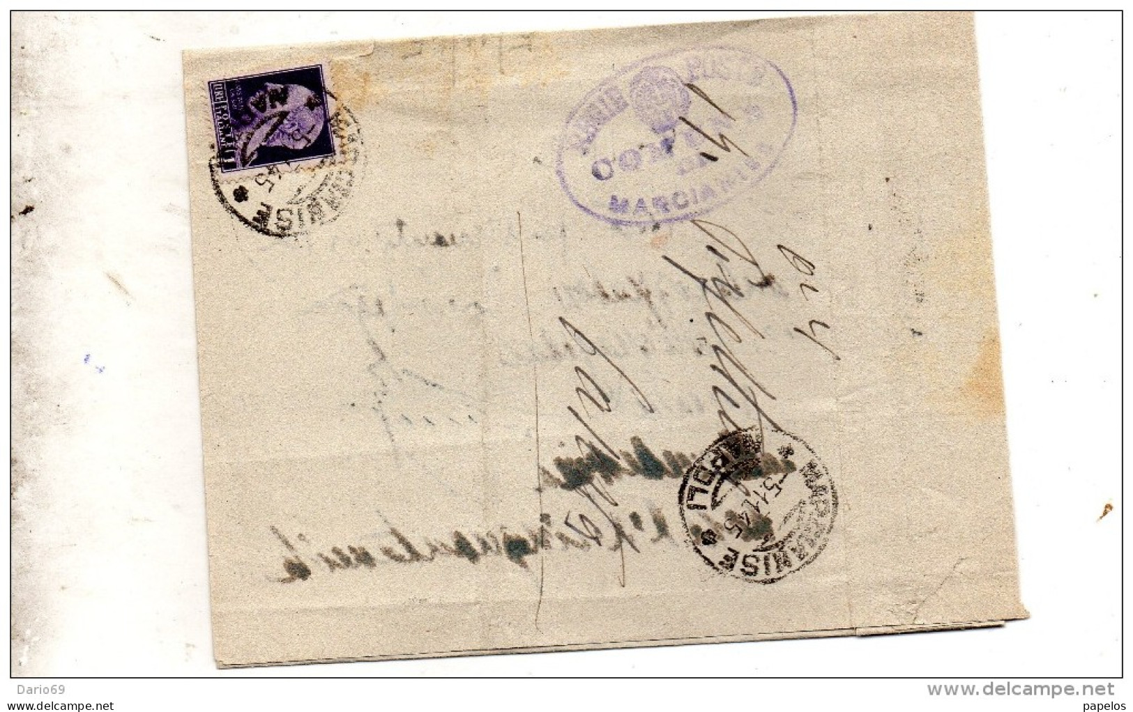 1945 LETTERA CON ANNULLO MARCIANISE NAPOLI - Poststempel