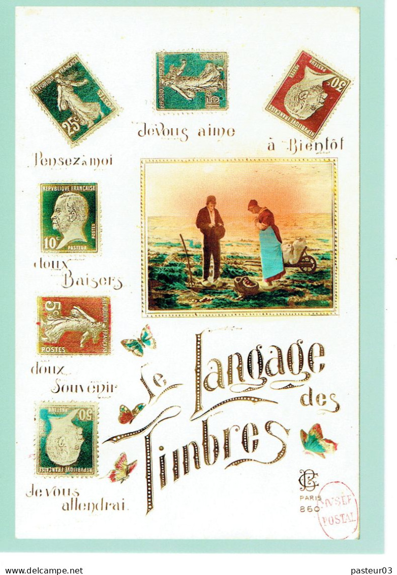 Série De 4 Entiers Le Langage Des Timbres éditées Par Le Musée De La Poste Voir Liste Tarif International - Cartes-lettres