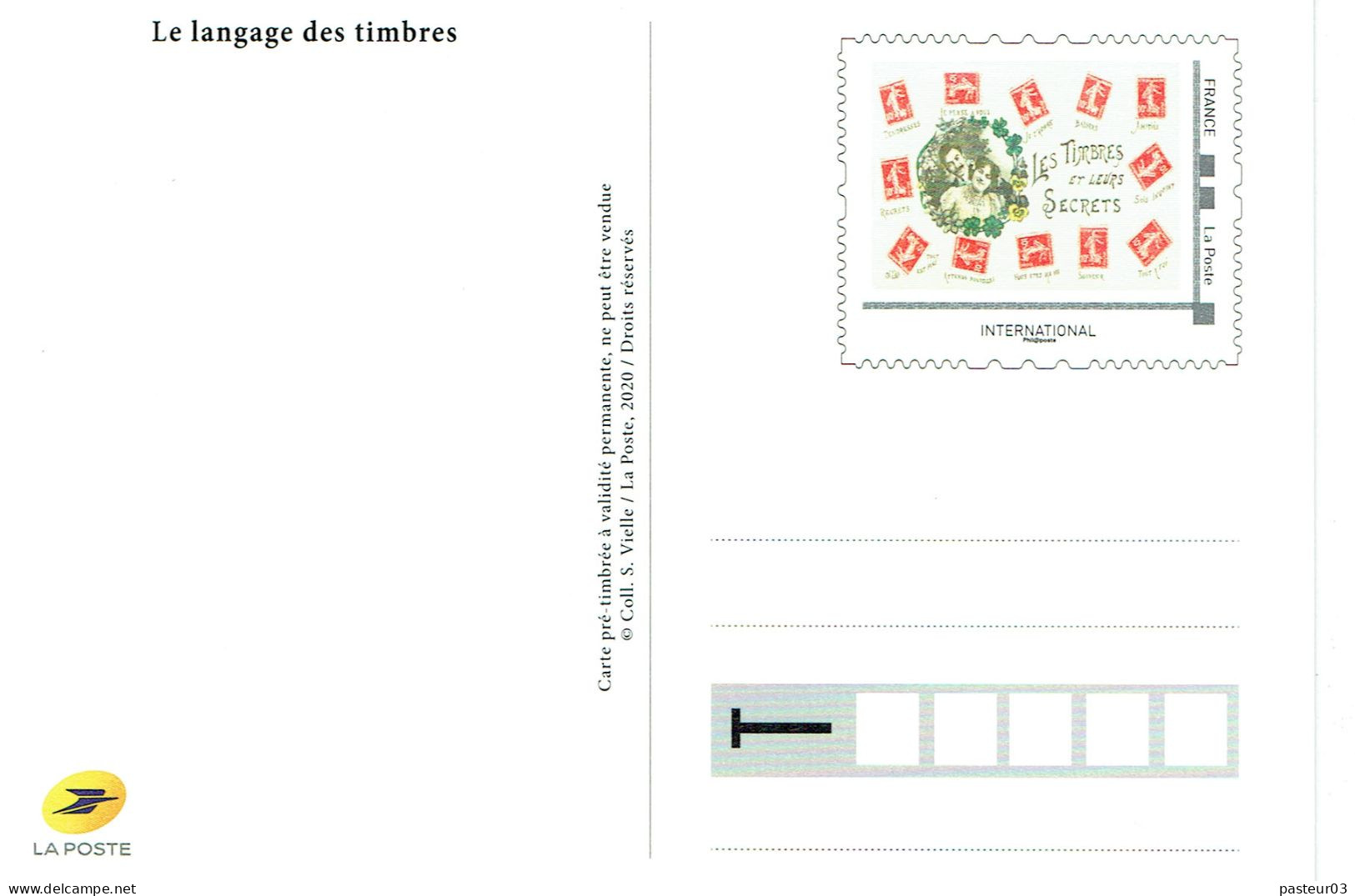 Série De 4 Entiers Le Langage Des Timbres éditées Par Le Musée De La Poste Voir Liste Tarif International - Cartes-lettres