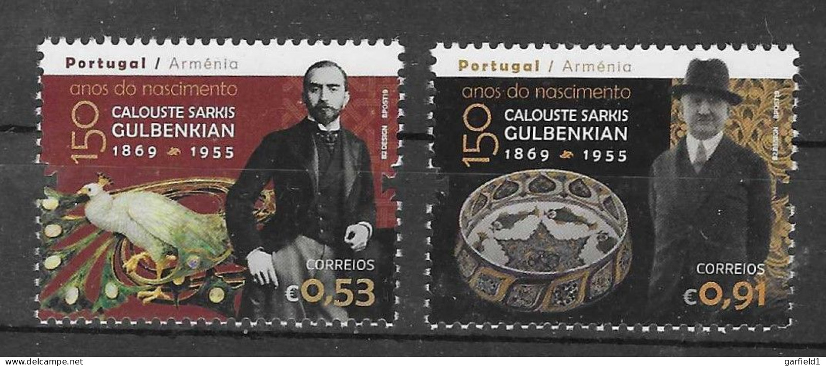 Portugal 2019  Mi.Nr. 4484-85 - Calouste Sarkis Gulbenkian - Postfrisch / MNH / (**) - Neufs