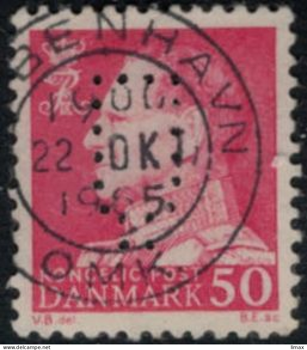 Perfin Firmenlochung - Kasan Gas Kopenhagen Energie Flaschen - Used Stamps