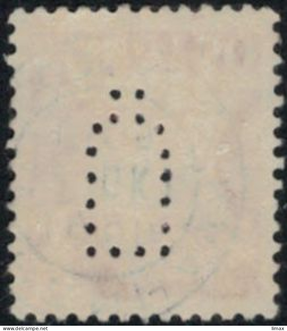 Perfin Firmenlochung - Kasan Gas Kopenhagen Energie Flaschen - Used Stamps