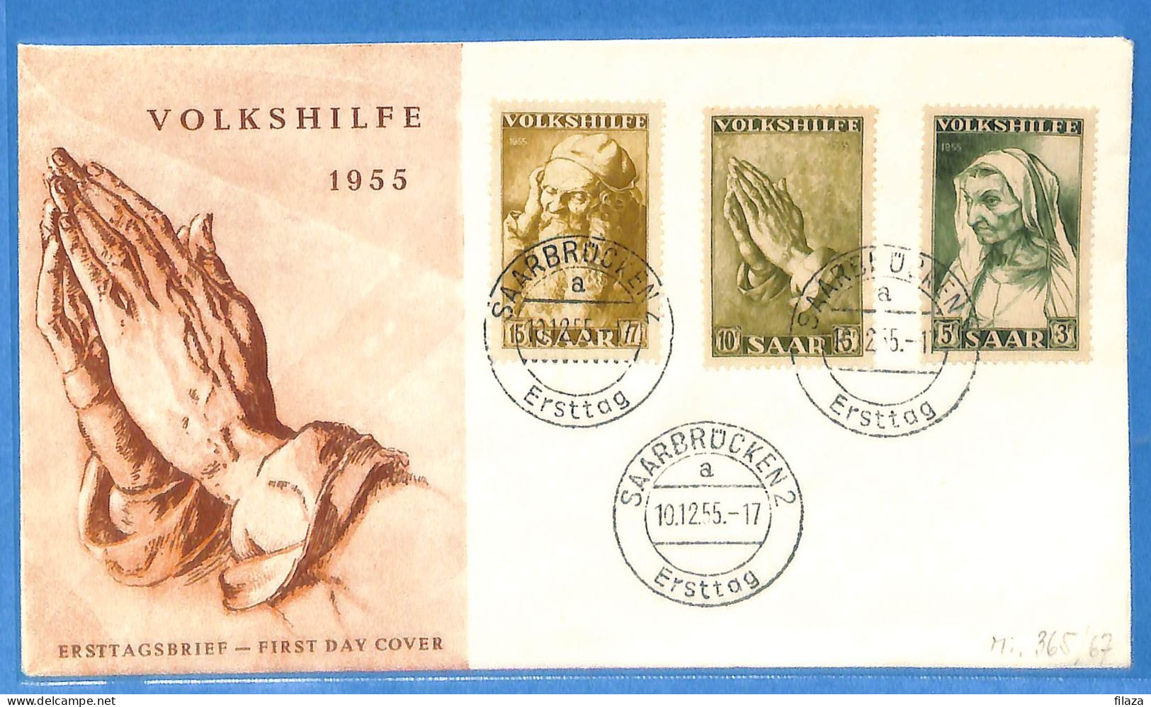 Saar - 1955 - Lettre FDC De Saarbrücken - G31053 - FDC