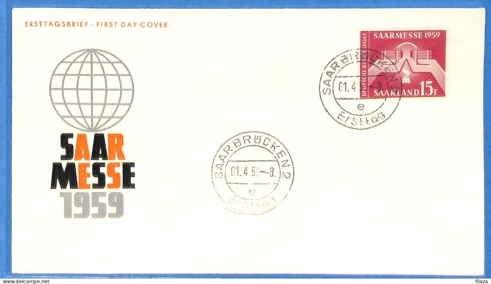 Saar - 1959 - Lettre FDC De Saarbrücken - G31041 - FDC