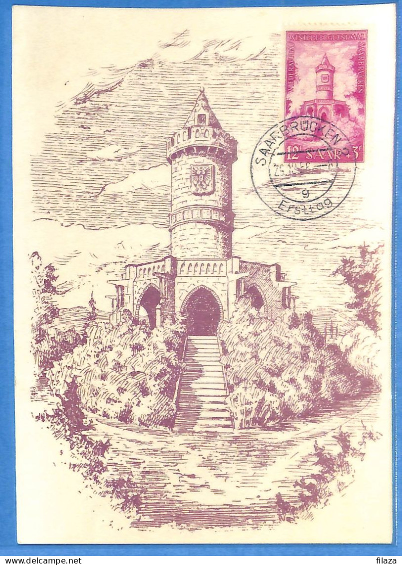 Saar - 1956 - Carte Postale FDC De Saarbrücken - G31024 - FDC