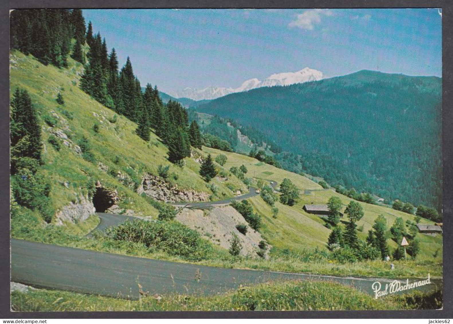123768/ ALPES, Col Des Aravis, La Route En Direction De La Giettaz - Rhône-Alpes