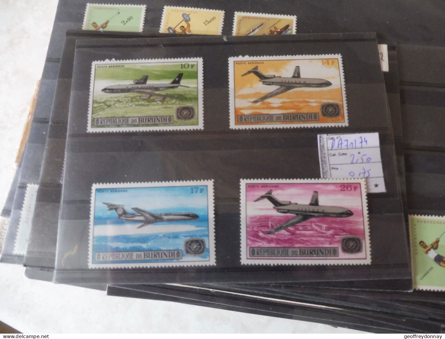 Burundi Pa PA Poste Aerienne Luchtpost 71/74 Mnh Neuf ** Parfait Perfect - Unused Stamps