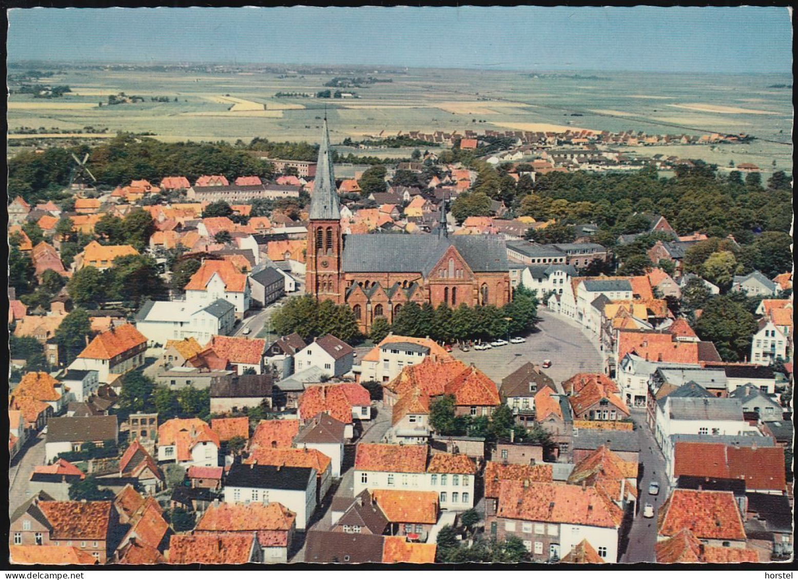 D-25704 Meldorf - Holstein - Dom - Cekade Luftbild - Aerial View - Cars - Meldorf