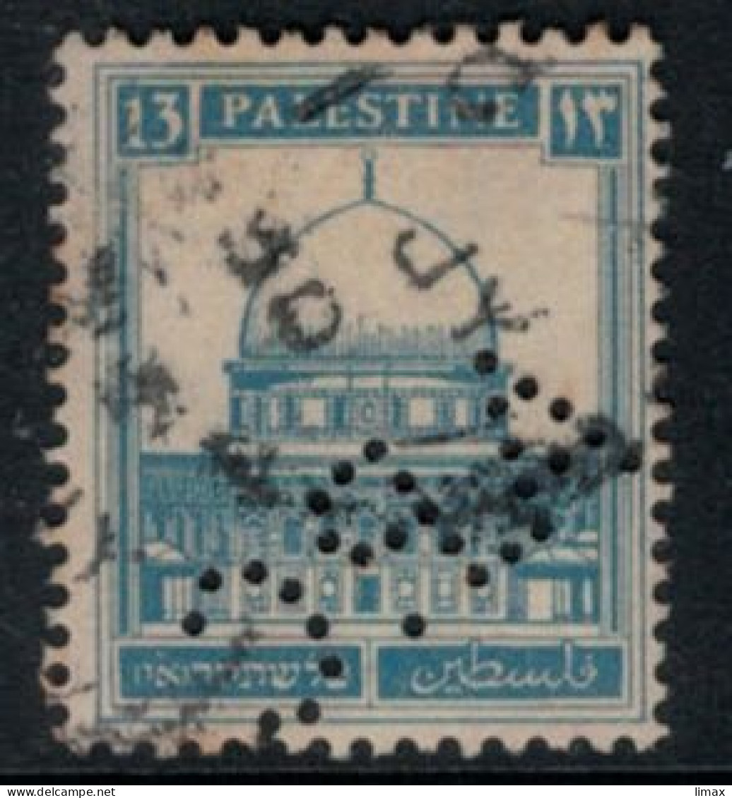 Perfin Firmenlochung - A.P.C. - Anglo Palestine Company Bank Leumi Theodor Herzl Zionistische Bewegung Lomdon - Oblitérés
