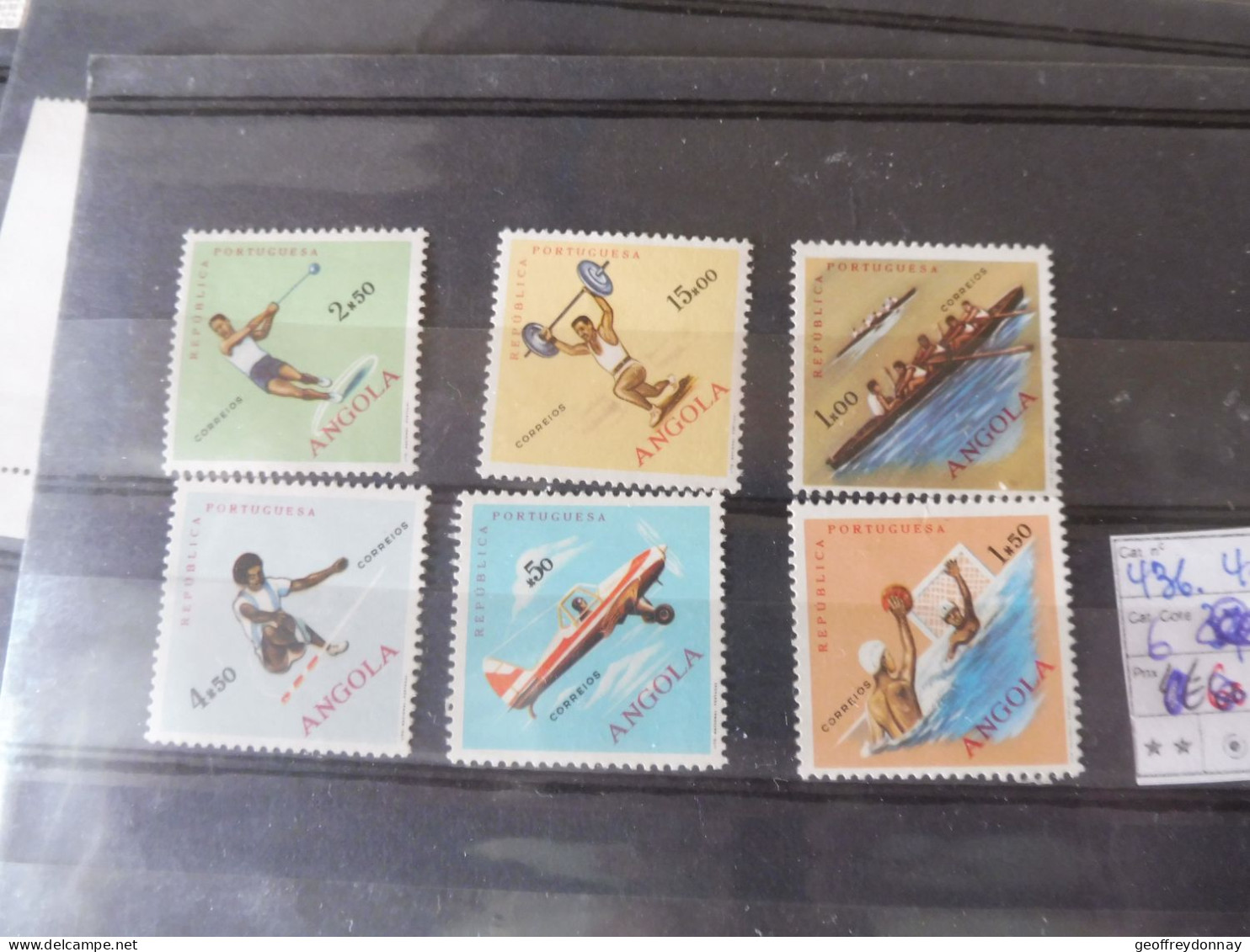 Angola  Mnh ** Perfect 436/441 Sports Sporten - Angola