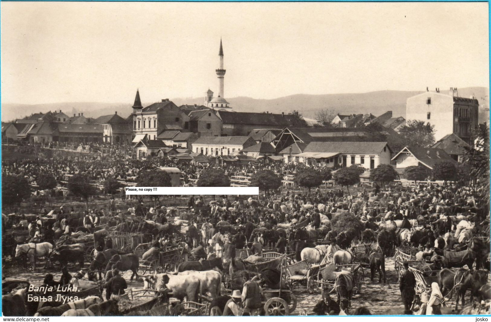 BANJA LUKA - Veliki Stočni Sajam (Big Livestock Fair) * Bosnia And Herzegovina * Real Photo * Naklada Ladislav Wolf, BL - Bosnie-Herzegovine