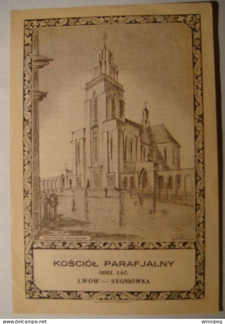 Lwow.Cegielka.50 Groszy.Kosciol Parafjalny,Sygniowka.Poland.Ukraine - Ukraine