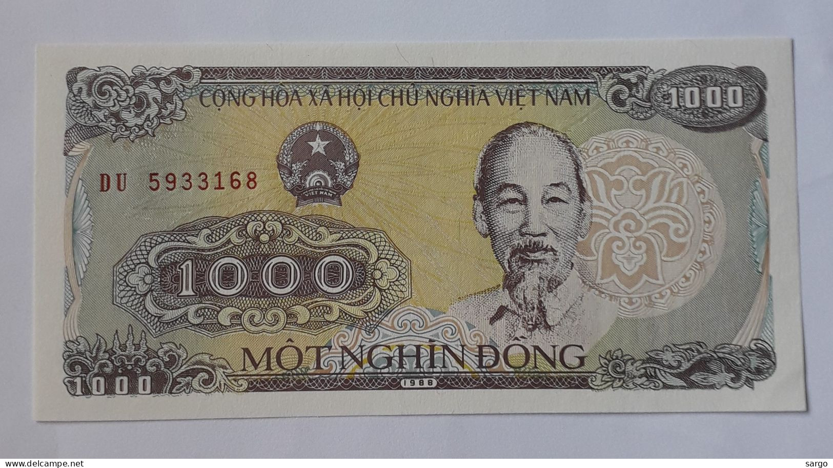 VIETNAM - 1.000 DONG - 1988 - P 106 - UNC - BANKNOTES - PAPER MONEY - CARTAMONETA - - Vietnam