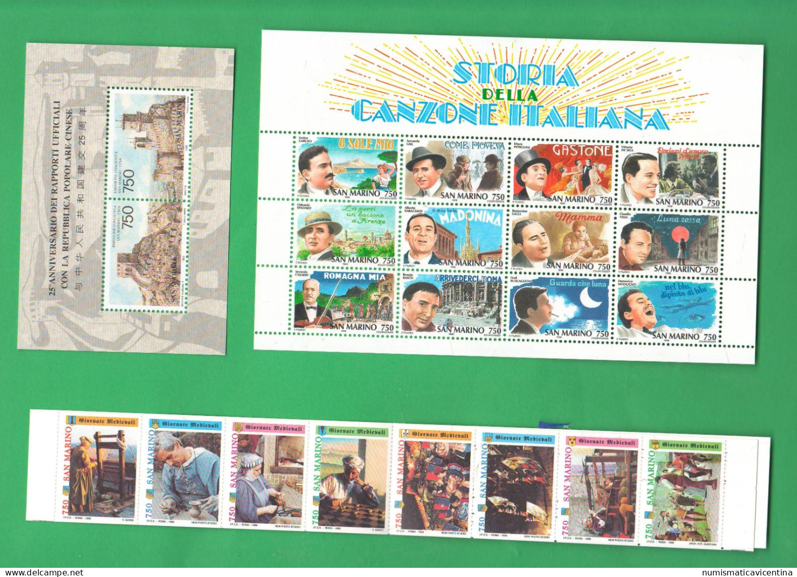 San Marino 1996 Annata Completa 30 Francobolli + 3 Foglietti BF Valori NUOVI ** Stamps Saint Marin - Nuovi