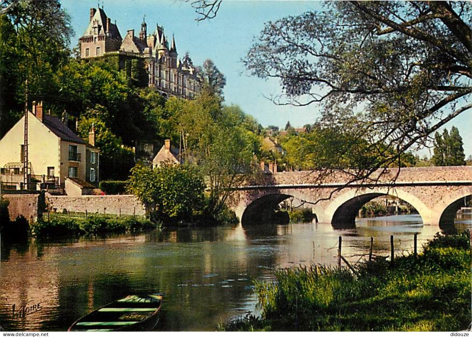 28 - Montigny Le Gannelon - Le Pont Sur Le Loir Et Le Chateau - CPM - Voir Scans Recto-Verso - Montigny-le-Gannelon