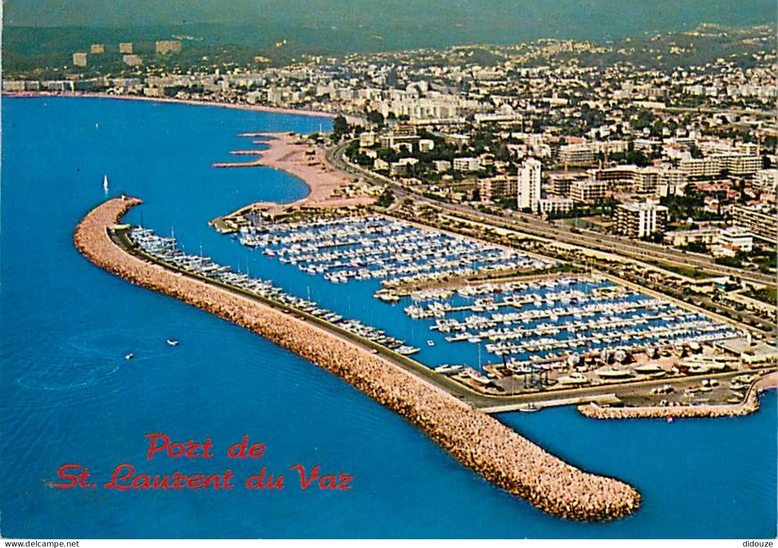 06 - Saint Laurent Du Var - Vue Aérienne : Le Port De Plaisance , Au Fond Cagnes - CPM - Voir Scans Recto-Verso - Saint-Laurent-du-Var