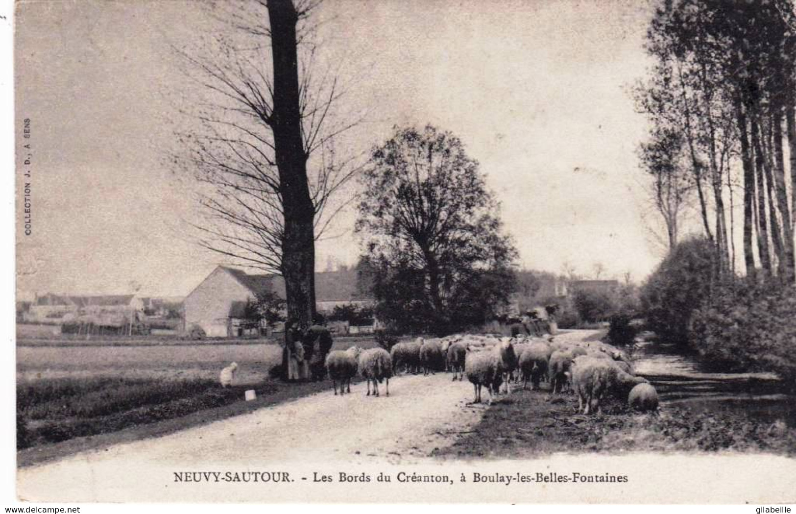 89 - Yonne - NEUVY SAUTOUR - Les Bords Du Creanton A Boulay Les Belles Fontaines - Moutons - Neuvy Sautour