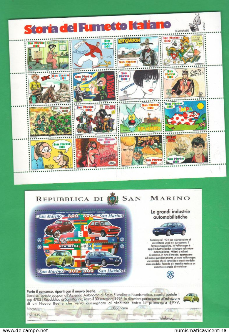 San Marino 1997 Annata Completa 36 Francobolli + 3 Foglietti BF Valori NUOVI ** Stamps Saint Marin - Nuovi