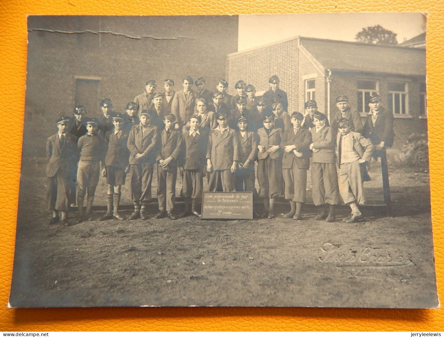 MORLANWELZ  - Photo De Groupe :  Ecole Professionnelle Du Jour  - Section Ajustage Et Machines Outils - 3e Année  - 1905 - Morlanwelz