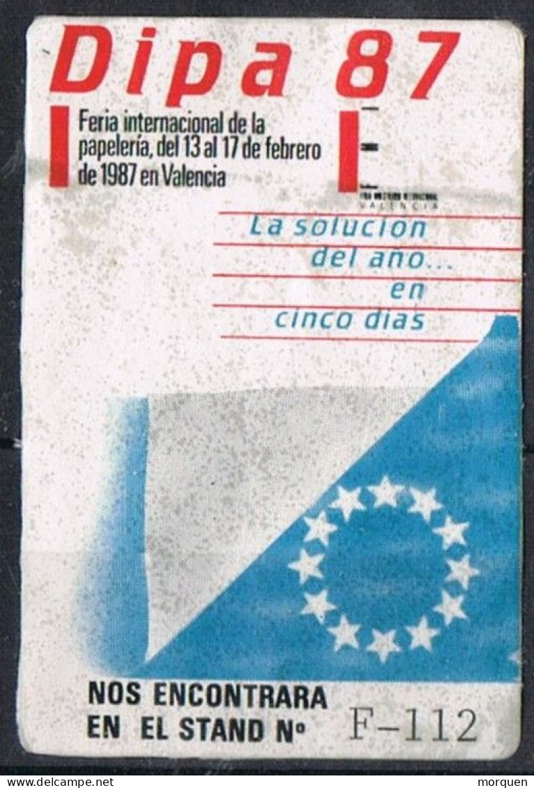 Sello Viñeta VALENCIA  1987, Feria Internacional Papeleria  DIPA 87, Stand º - Plaatfouten & Curiosa