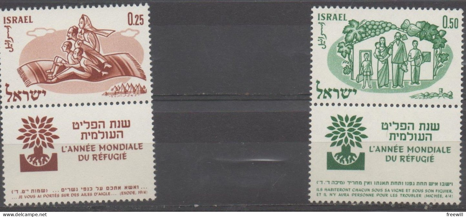 Année Mondiale Du Réfugié - World Refugee Year 1960 XXX - Unused Stamps (with Tabs)