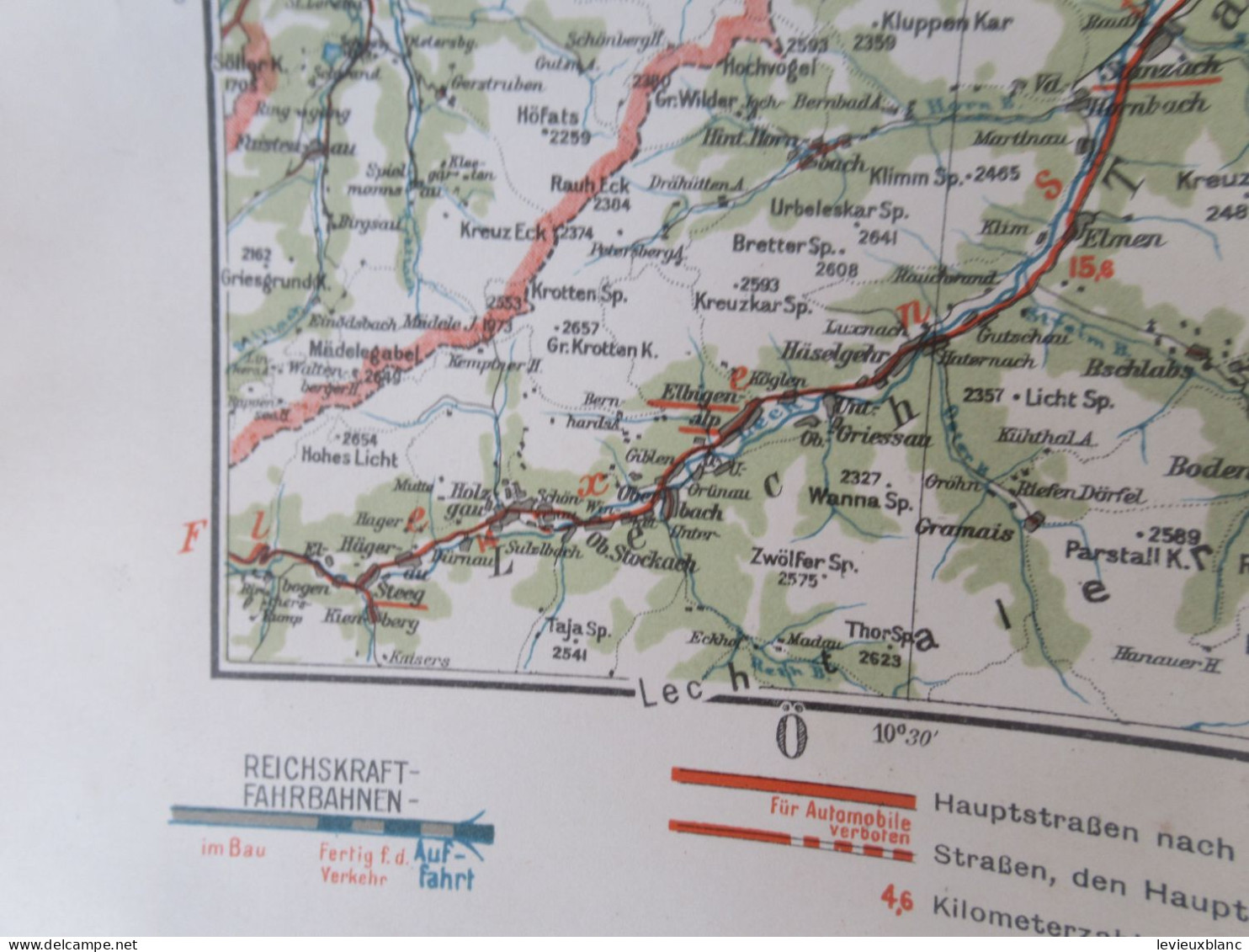 Carte Routière Ancienne Allemande /CONTINENTAL Sonderkarte/ München-Oberbayern /Vers 1935-1945       PGC560 - Toerisme