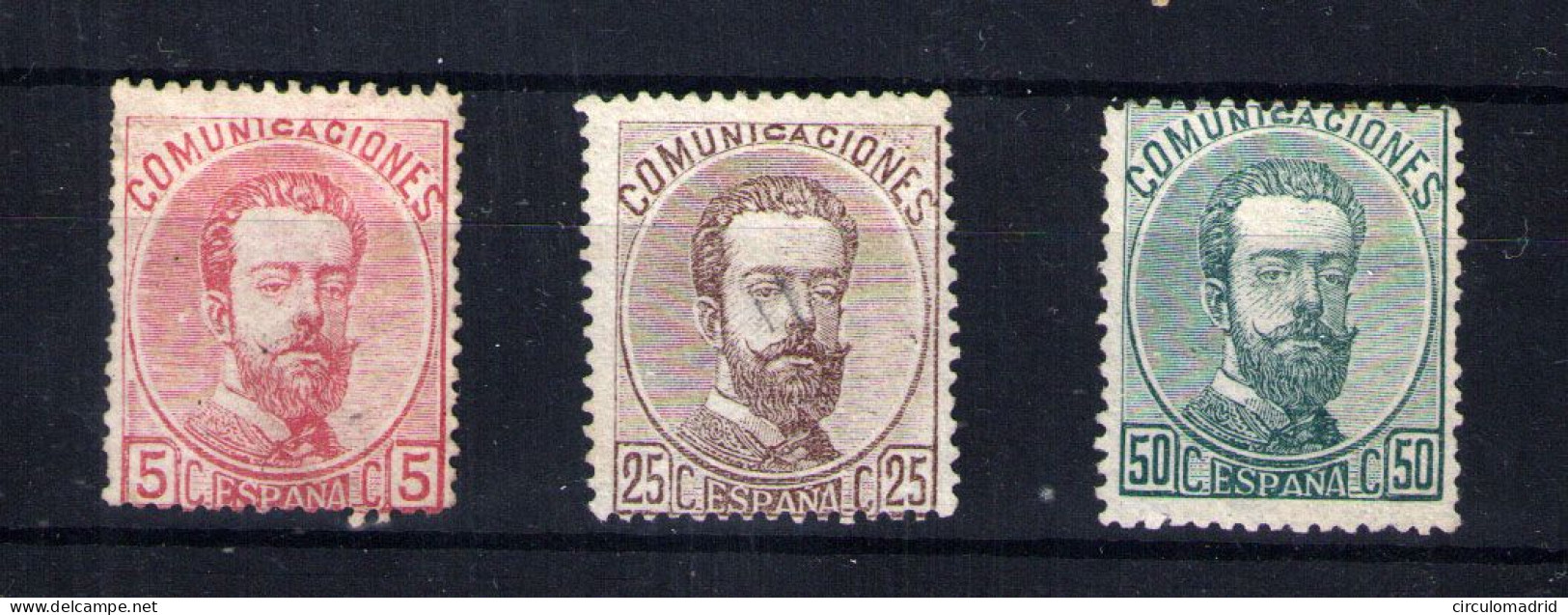 España Nº 118,124 Y 126. Año 1872 - Usados