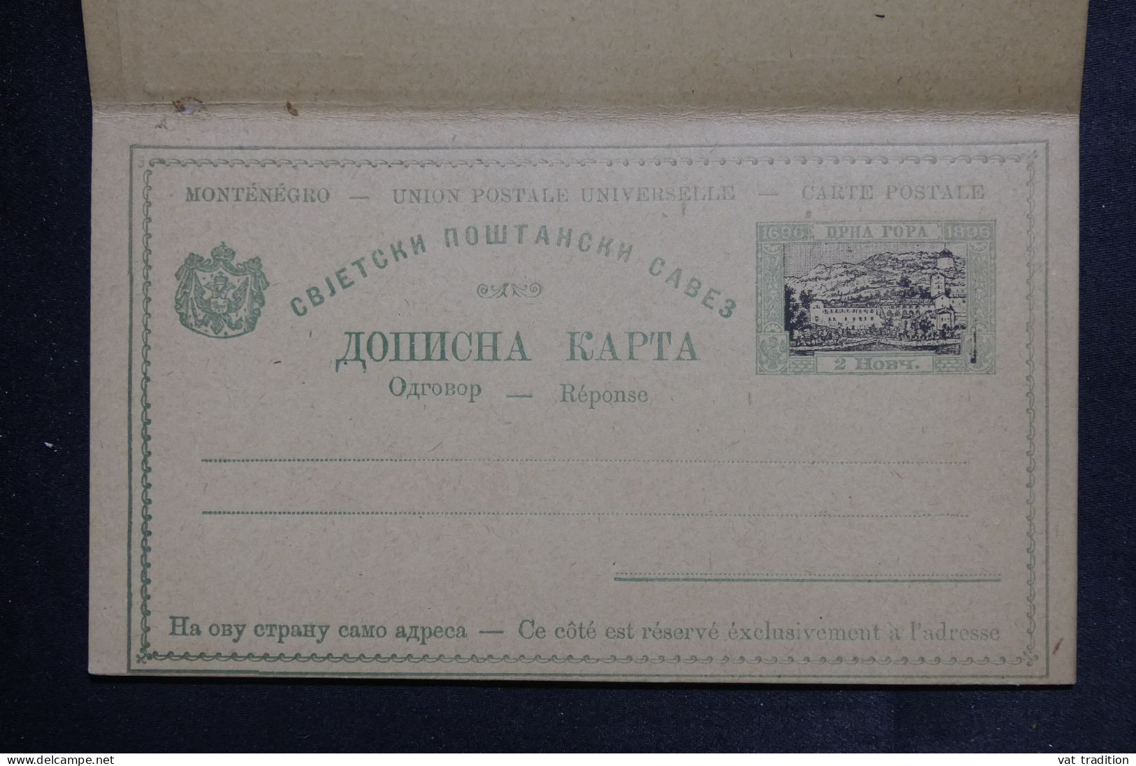 MONTÉNÉGRO - Entier Postal + Réponse , Non Circulé - L 150886 - Montenegro